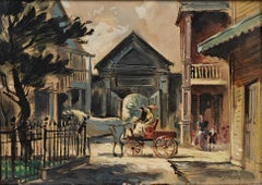 "Original set illustration from "Gone With The Wind" Tyrus Wong, Hollywood, Film