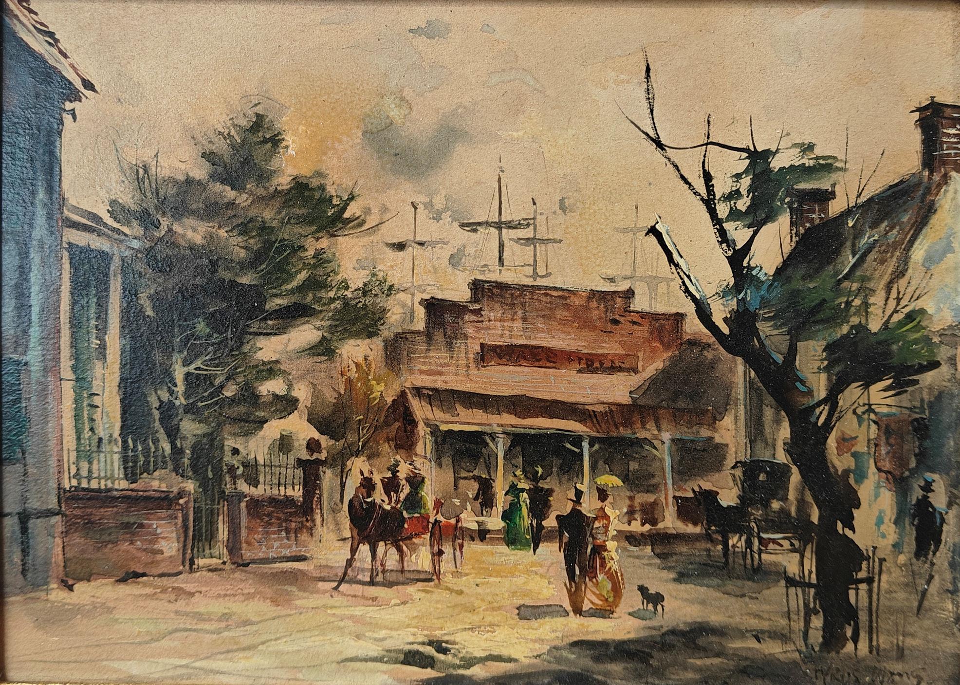 Tyrus Wong
Original set illustration from "Gone With The Wind", 1939
Signed lower right
Oil on panel
6 x 8 3/4 inches


Tyrus Wong’s life embodies a remarkable journey of perseverance, talent, and artistic achievement. Born in China, he immigrated