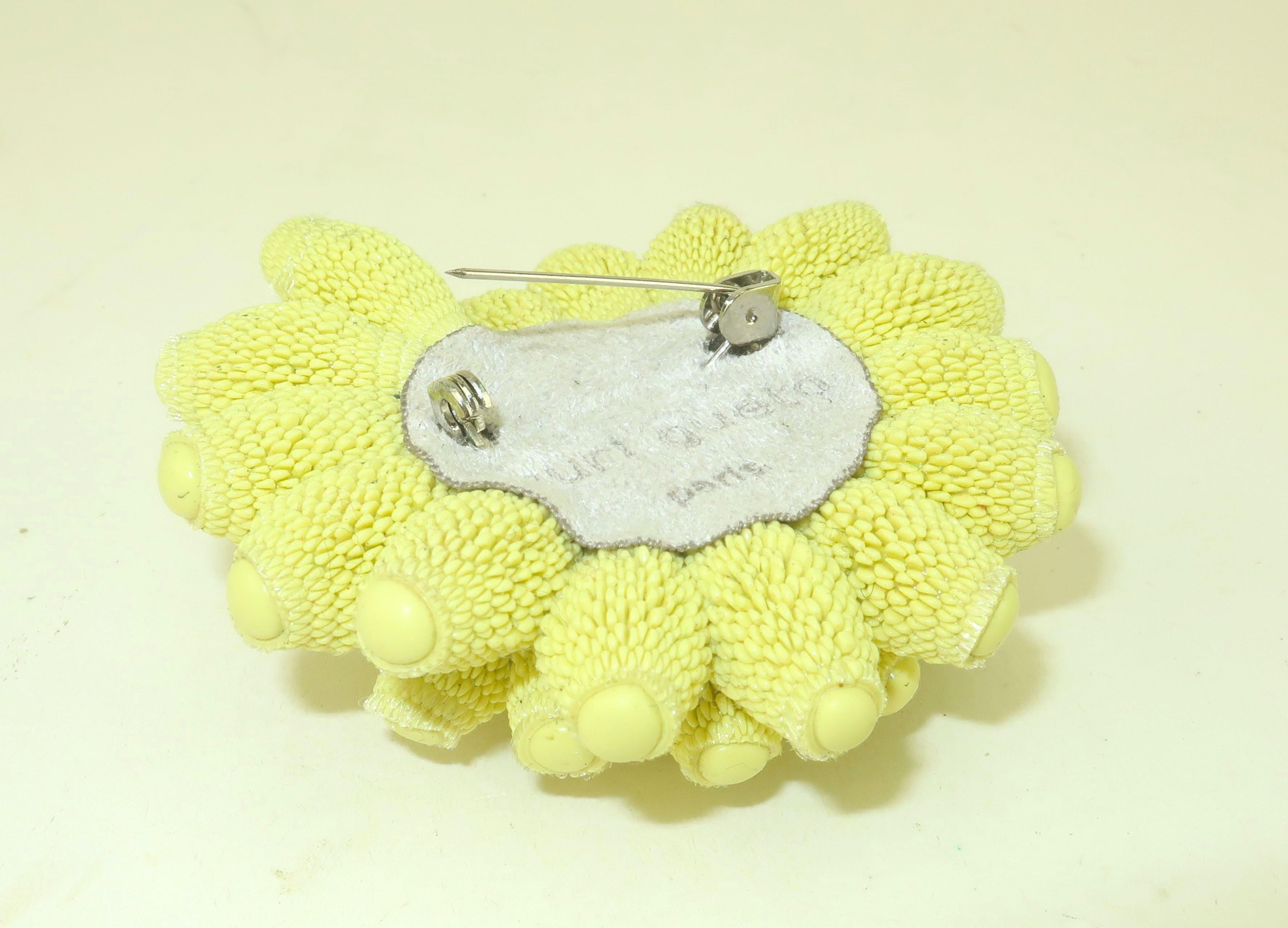 TZURI GUETA Paris Broche 'Boule' en silicone en vente 1