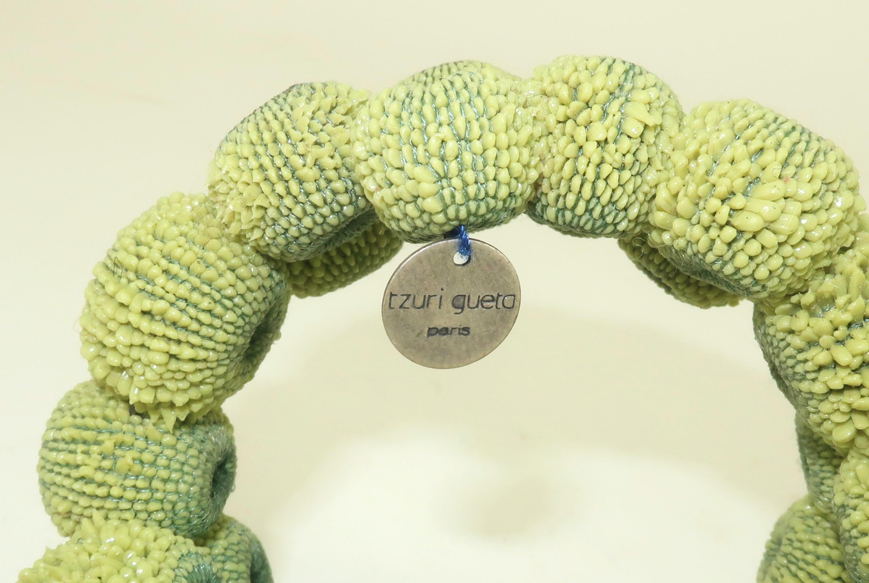 TZURI GUETA Paris Silicone ‘Oroya’ Wrap Bracelet For Sale 1