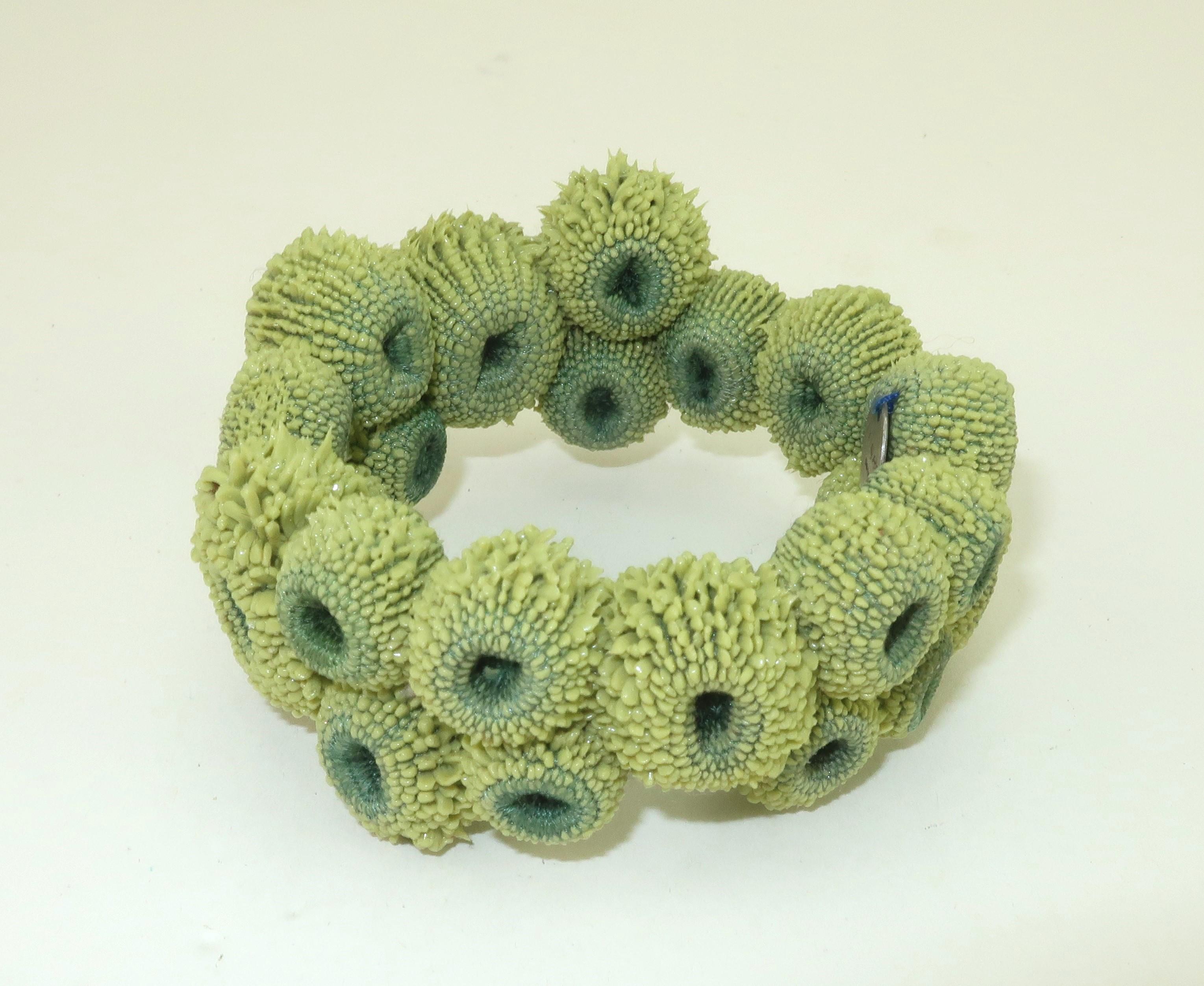 TZURI GUETA Paris Silicone ‘Oroya’ Wrap Bracelet For Sale 2