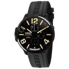 U-Boat Capsoil Chronograph Quarz Schwarzes Zifferblatt Herrenuhr 8896