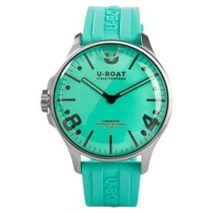 U-Boat Capsoil Darkmoon Aquamarine SS Quartz Watch, Limited Edition, 8966