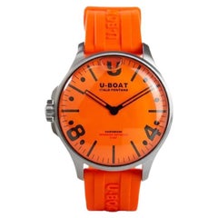 U-Boat Capsoil Darkmoon Orange SS Quartz Watch, Limited Edition, 8965