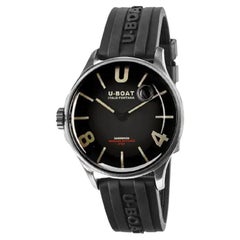 U-Boat Capsoil Dunkelmoon Quarz Schwarzes Zifferblatt Herrenuhr 9018