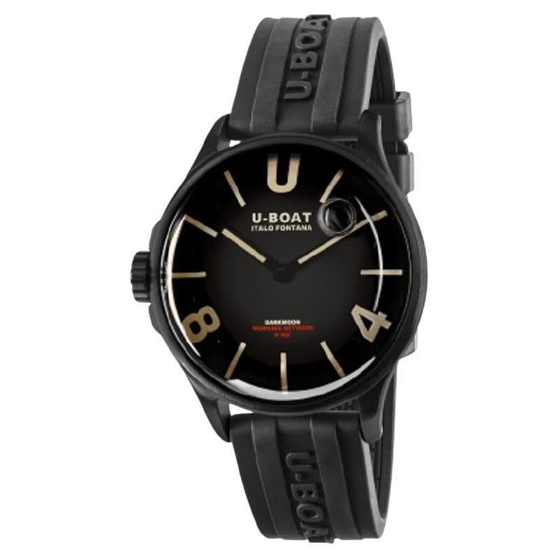 U-Boat Capsoil Darkmoon Quartz Black Dial Unisex Watch 9019 For Sale