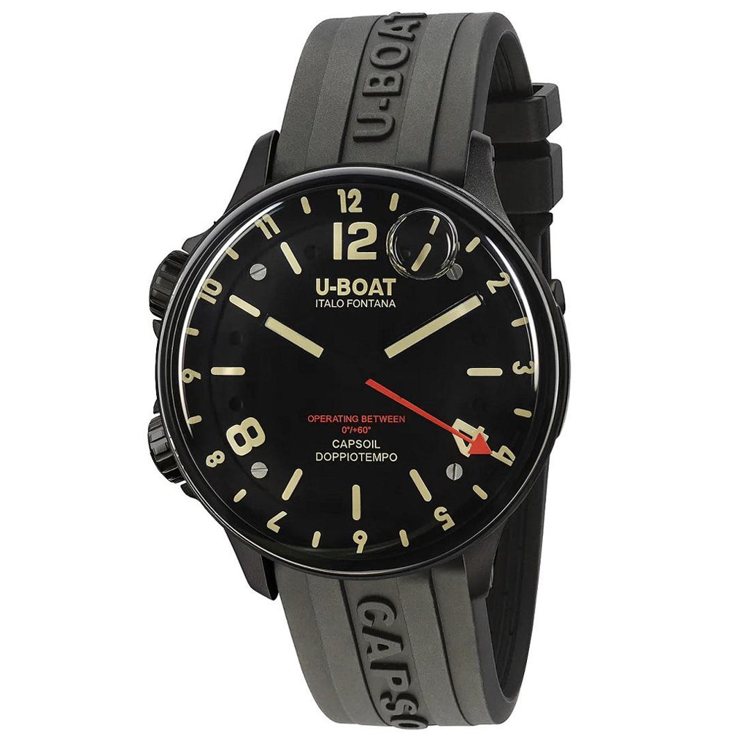 U-Boat Capsoil Doppiotempo DLC Schwarz 8770
