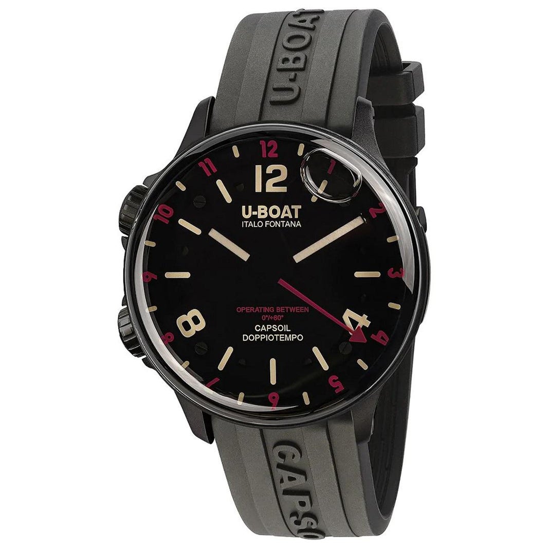Orologio U-Boat Capsoil Doppiotempo DLC Rosso Rehaut 8841