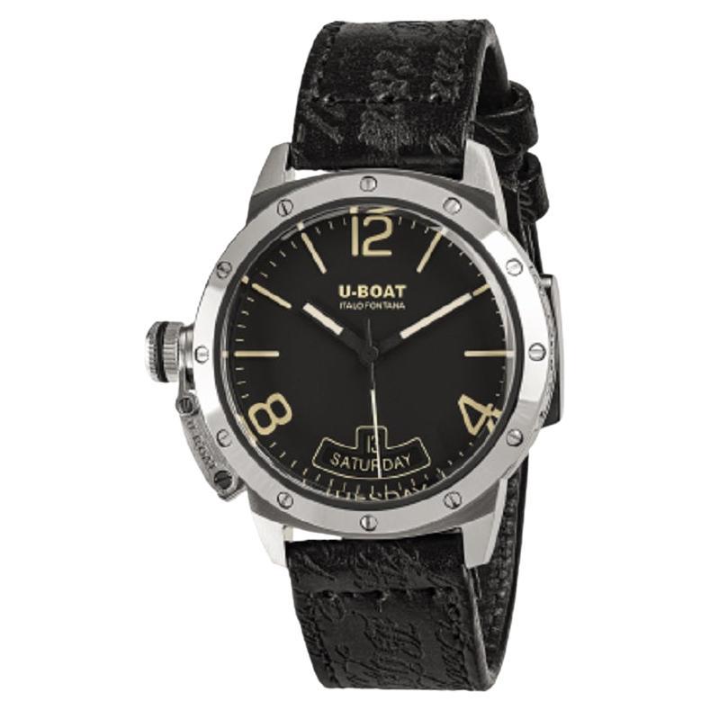 Montre U-Boat Classico 40mm Automatic Black Dial Vintage Screws Bezel 8890