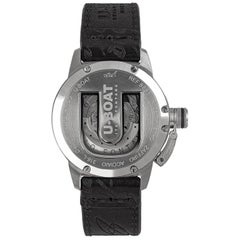 U-Boat Classico 40mm Automatic Vintage Black Dial Leather Strap Watch  8891