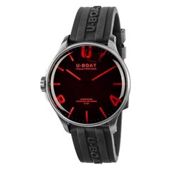 U-Boat Darkmoon Orologio da uomo in acciaio inossidabile con cinturino in gomma 8465