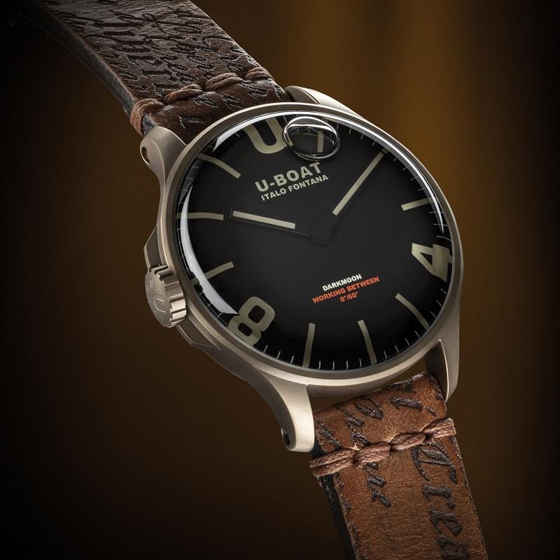 U-Boat Darkmoon IP Bronze Men's Watch 8467 In New Condition In Wilmington, DE