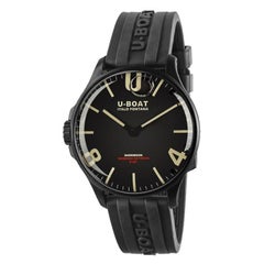 U-Boat Darkmoon IPB Black Rubber Men's Watch 8464