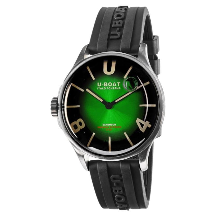 U-Boat Darkmoon Quarz-Herrenuhr 9502 mit grünem Zifferblatt im Angebot