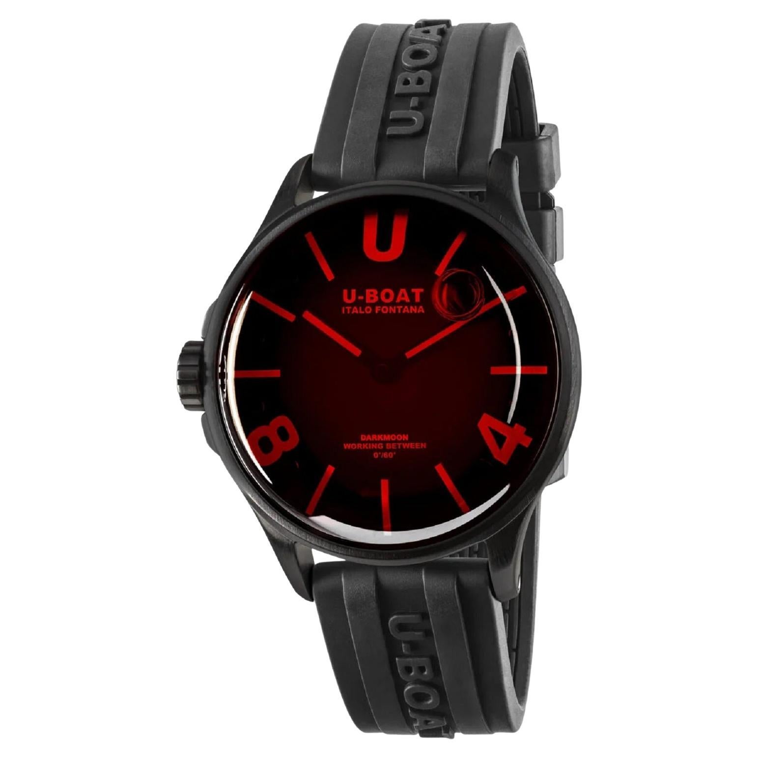 U-Boat Darkmoon Quartz Red Dial Men's Watch 9306