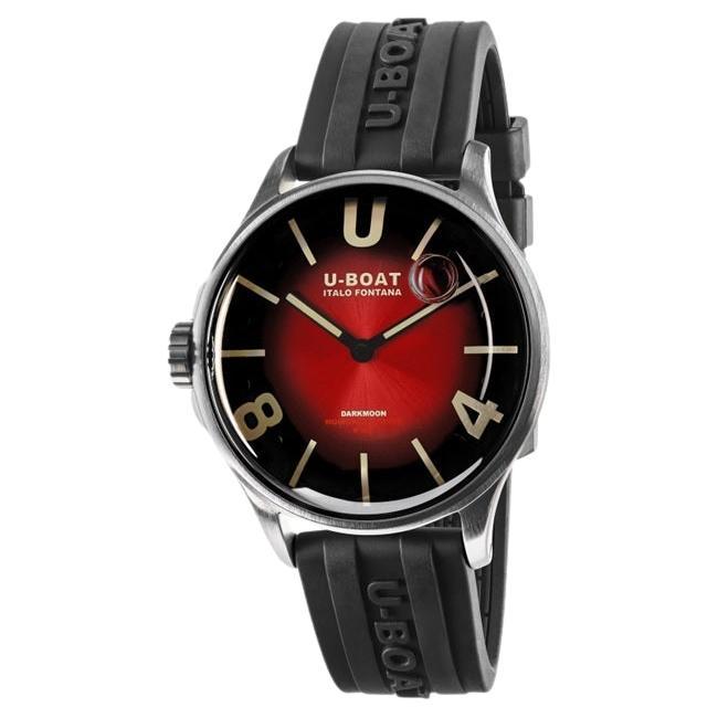 U-BOAT Darkmoon Quartz Red Dial Men's Watch, 9500 For Sale
