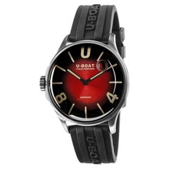 U-BOAT Darkmoon Quartz Red Dial Men's Watch, 9500