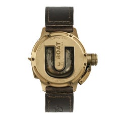 U-Boat Doppiotempo Bronze Leather Strap Men's Watch 9008