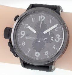 U-Boat Flightdeck Men's Automatic Chronograph Watch with Carbon Dial 7750/50mm