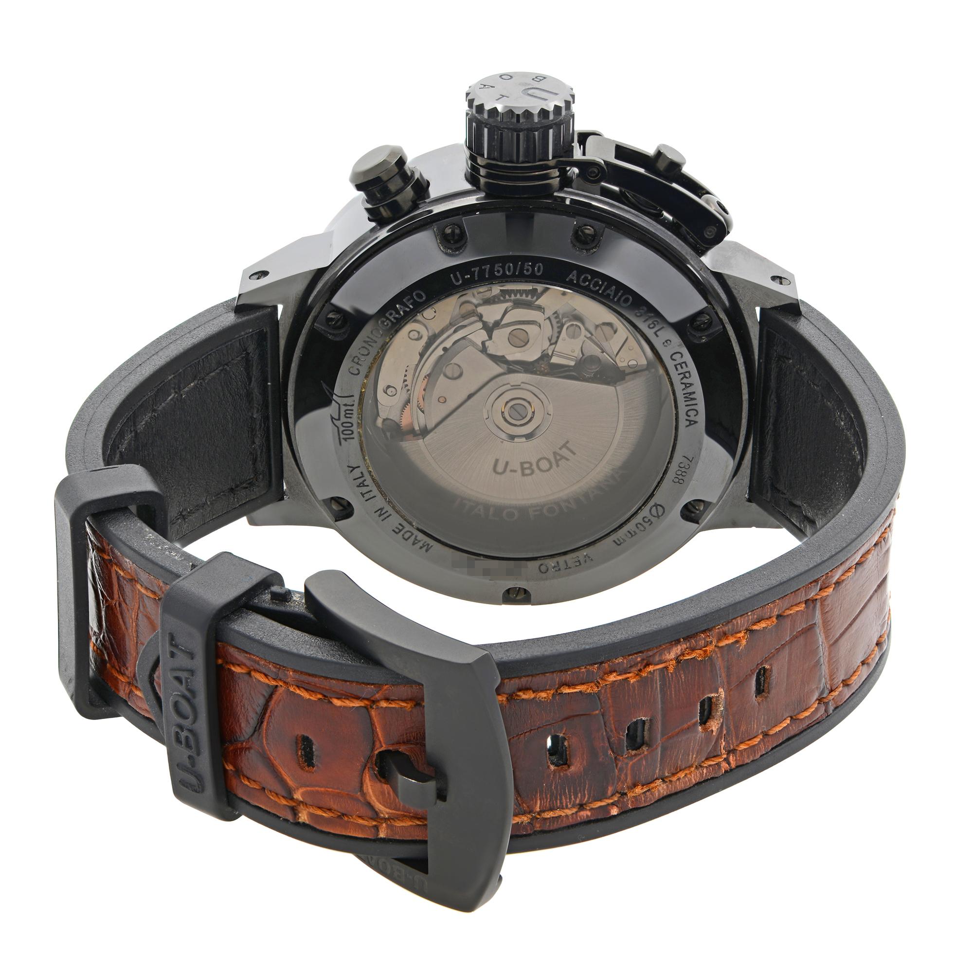 u-boat cronografo u-7750/50 acciaio 316l