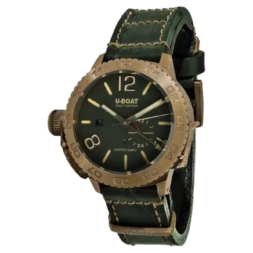 U-Boat Lefty Doppiotempo Automatic Green Dial Men's Watch 9088 For Sale