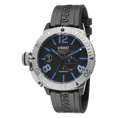 U-Boat Sommerso Blue Stainless Steel with Rubber Strap Men's Watch 9014