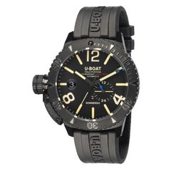 U-Boat Sommerso DLC Stainless Steel with Rubber Strap Men's Watch 9015
