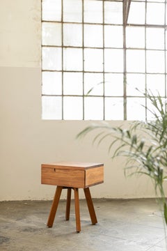 U Collection Wooden Nightstand with Drawer