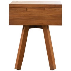 U Collection Wooden Nightstand with Drawer