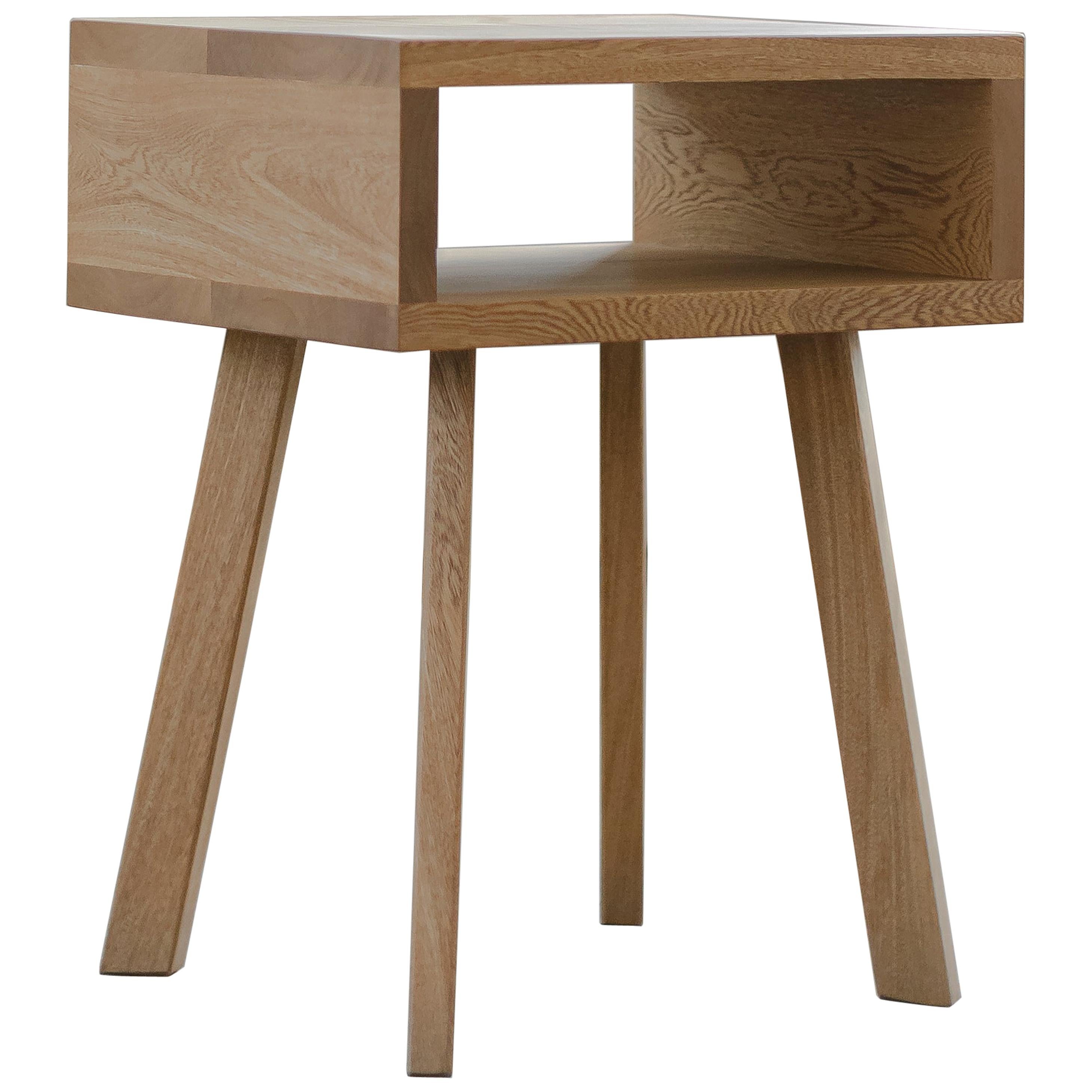 U Collection Wooden Nightstand without Drawer For Sale