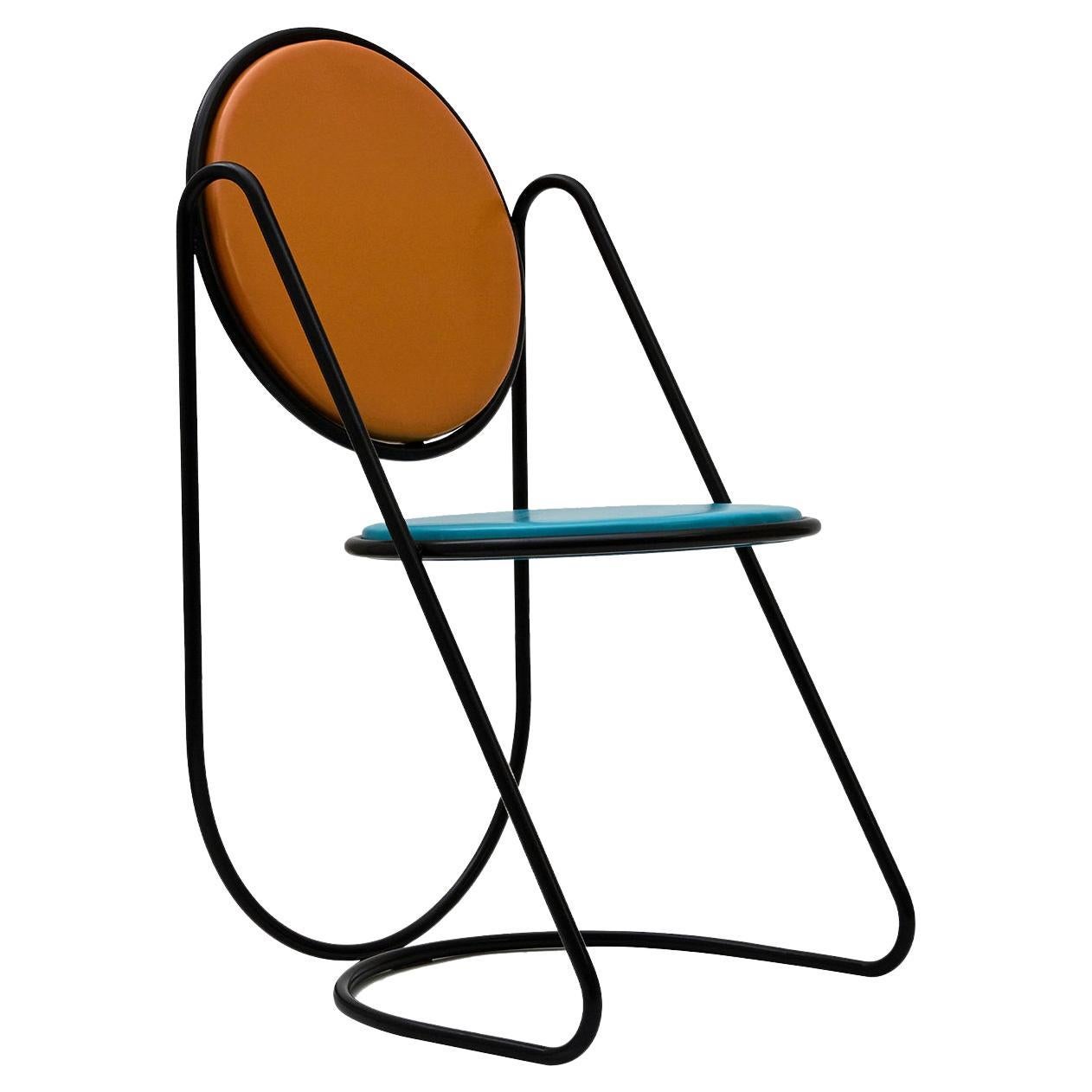 U-Disk Black/Light-Blue/Orange Chair