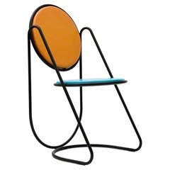 U-Disk Chair, Black, Orange & Light Blue