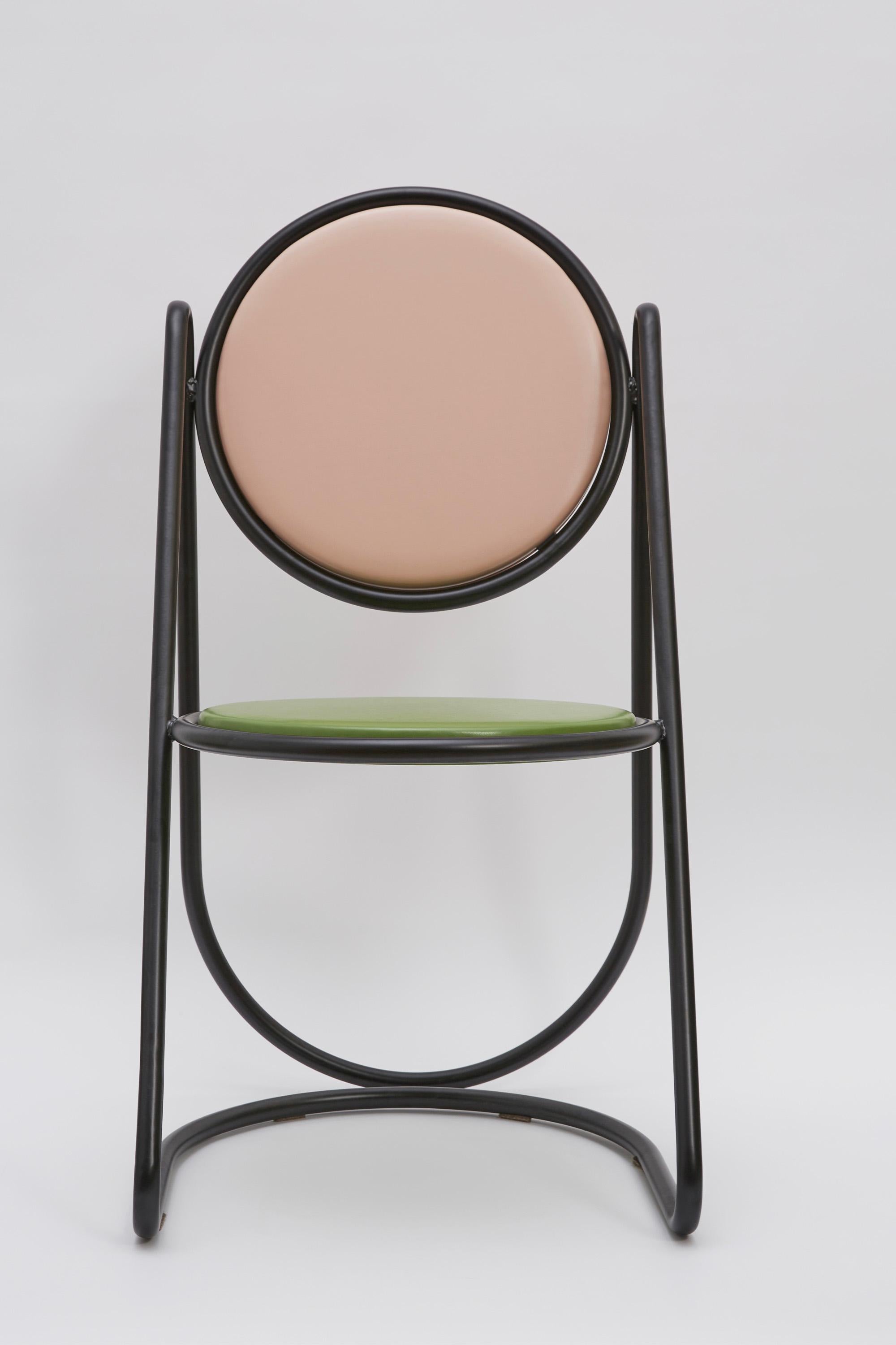 U-Disk Chair, Pink & Green In New Condition For Sale In Milano, IT