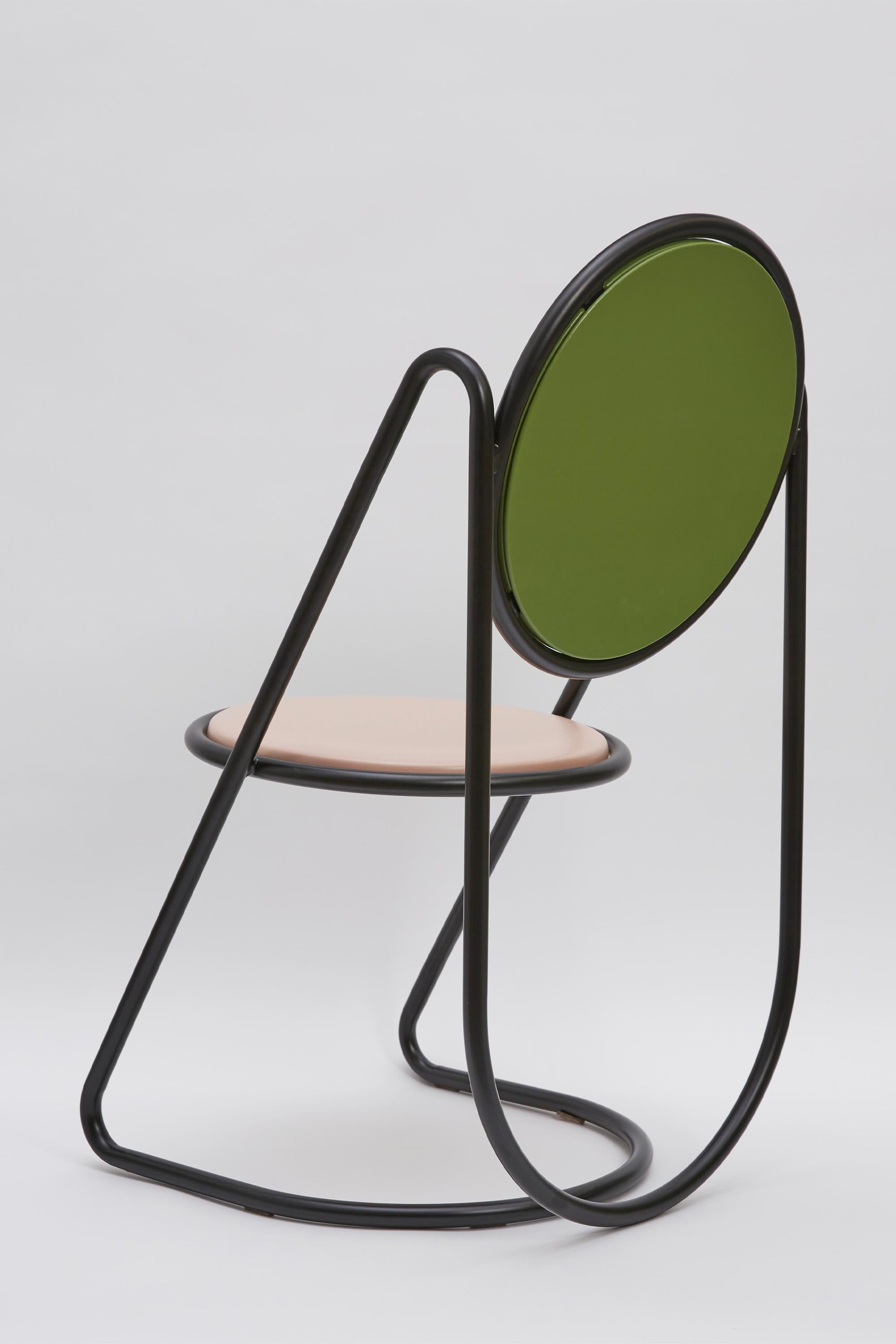 U-Disk Chair, Pink & Green In New Condition For Sale In Milano, IT