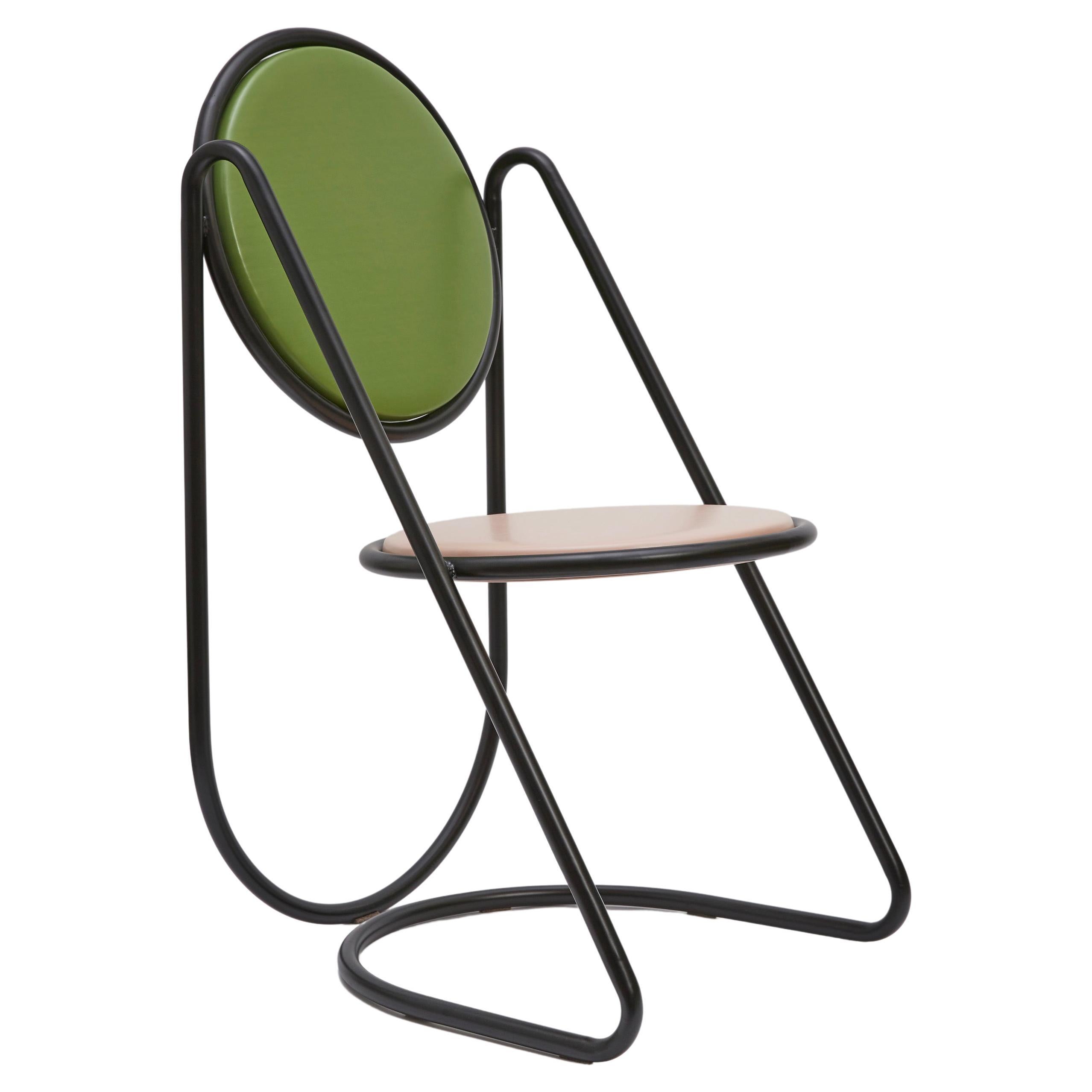 U-Disk Chair, Pink & Green For Sale