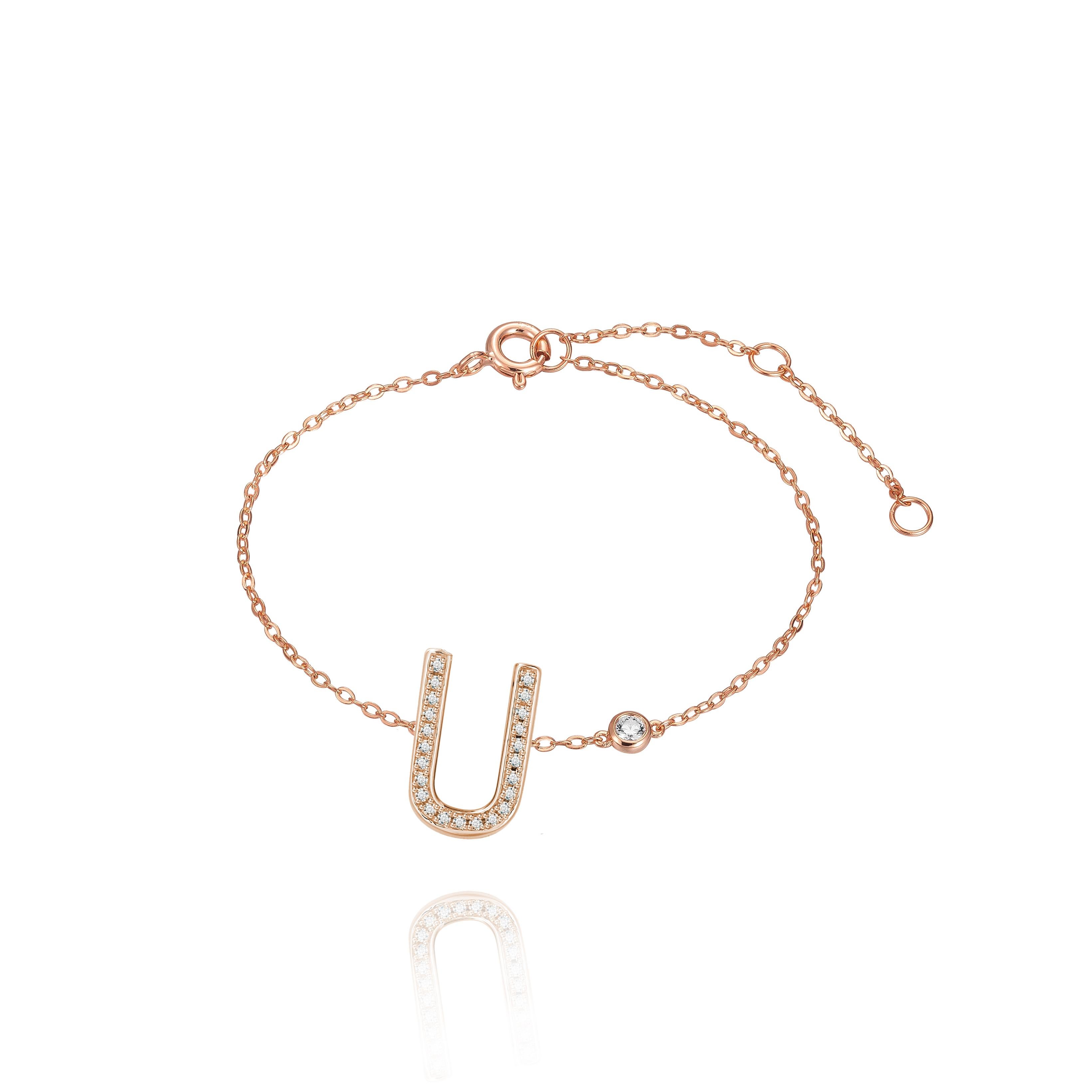 Nothing says YOU more than YOU. You are unique. You are bold.  You're not afraid to share who you are.  This initial bezel chain anklet is elegantly slimline while sharing a little bit about yourself with others. .925 sterling silver base also