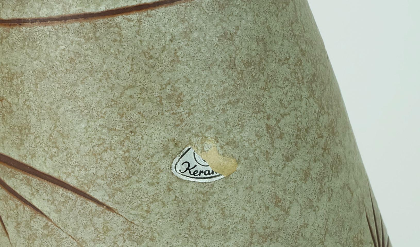 VASO u-keramik metà secolo modello n. 137/30 elefanti e palme decoro anni '60 in vendita 2