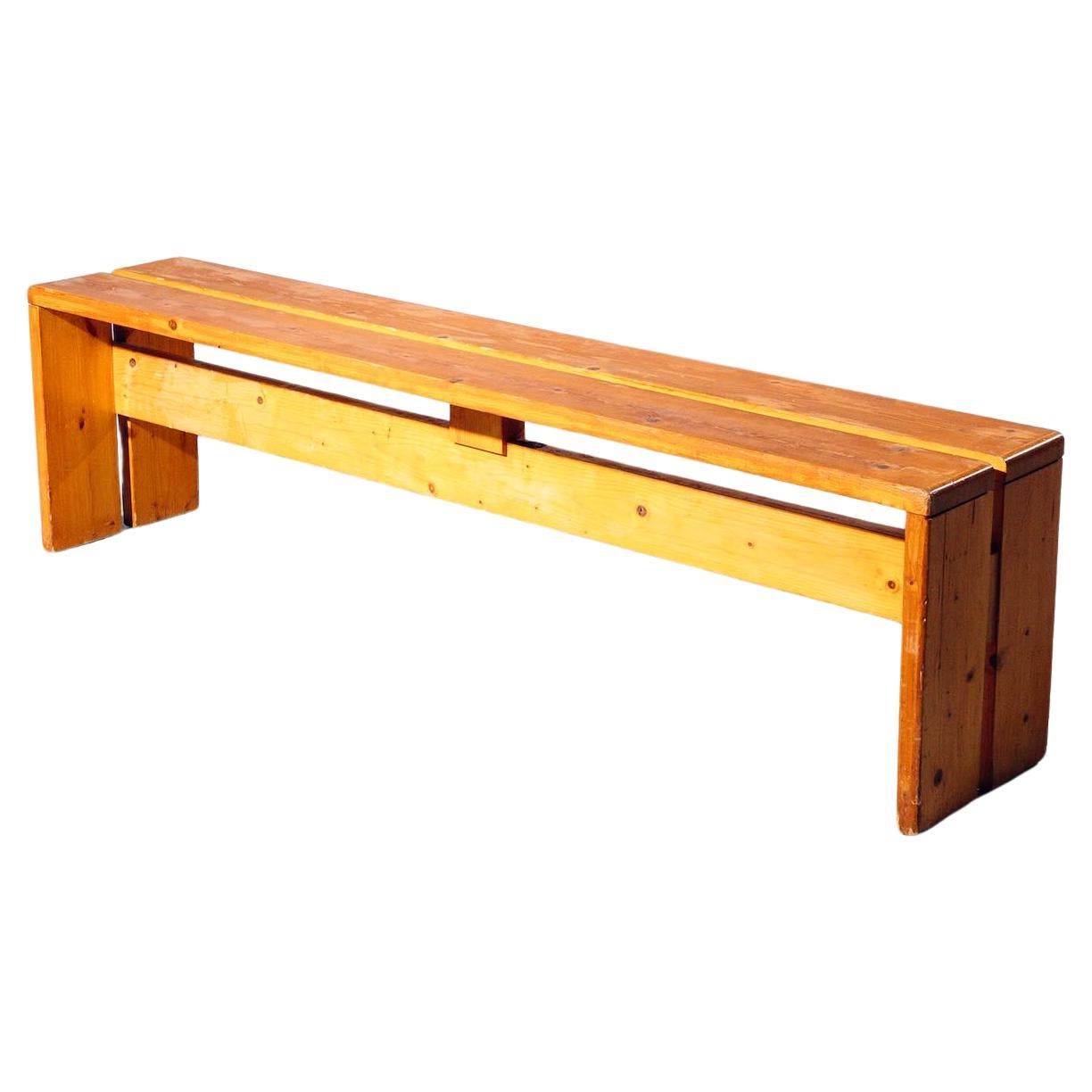 U-leg Bench by Charlotte Perriand for Les Arcs 1800, France, Circa 1973 in vendita