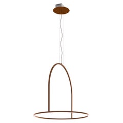 U-Light Modern Italian LED Ring Pendant with Arch by Axolight, Medium