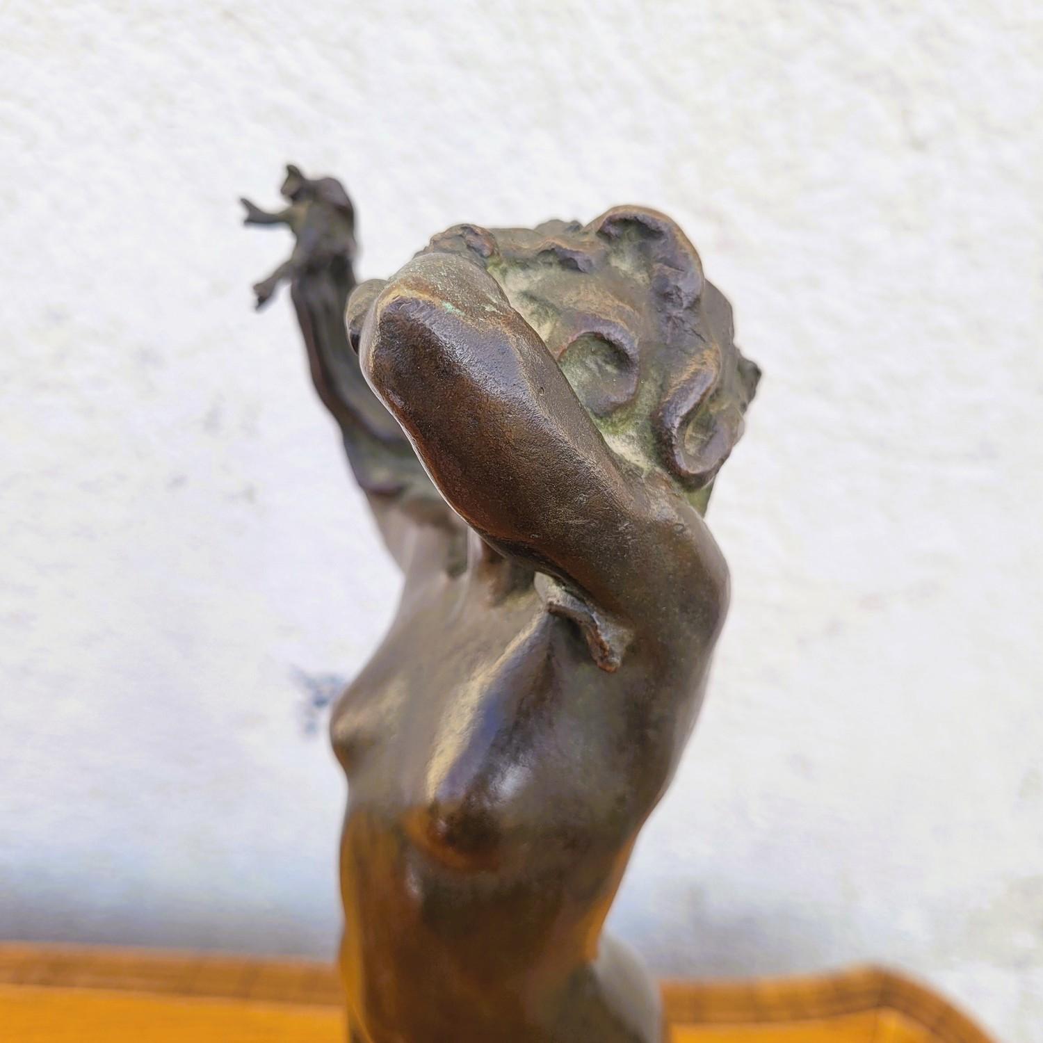 U Rusconi, Medusa, Signed Bronze, Late 19th Early 20th Century For Sale 3