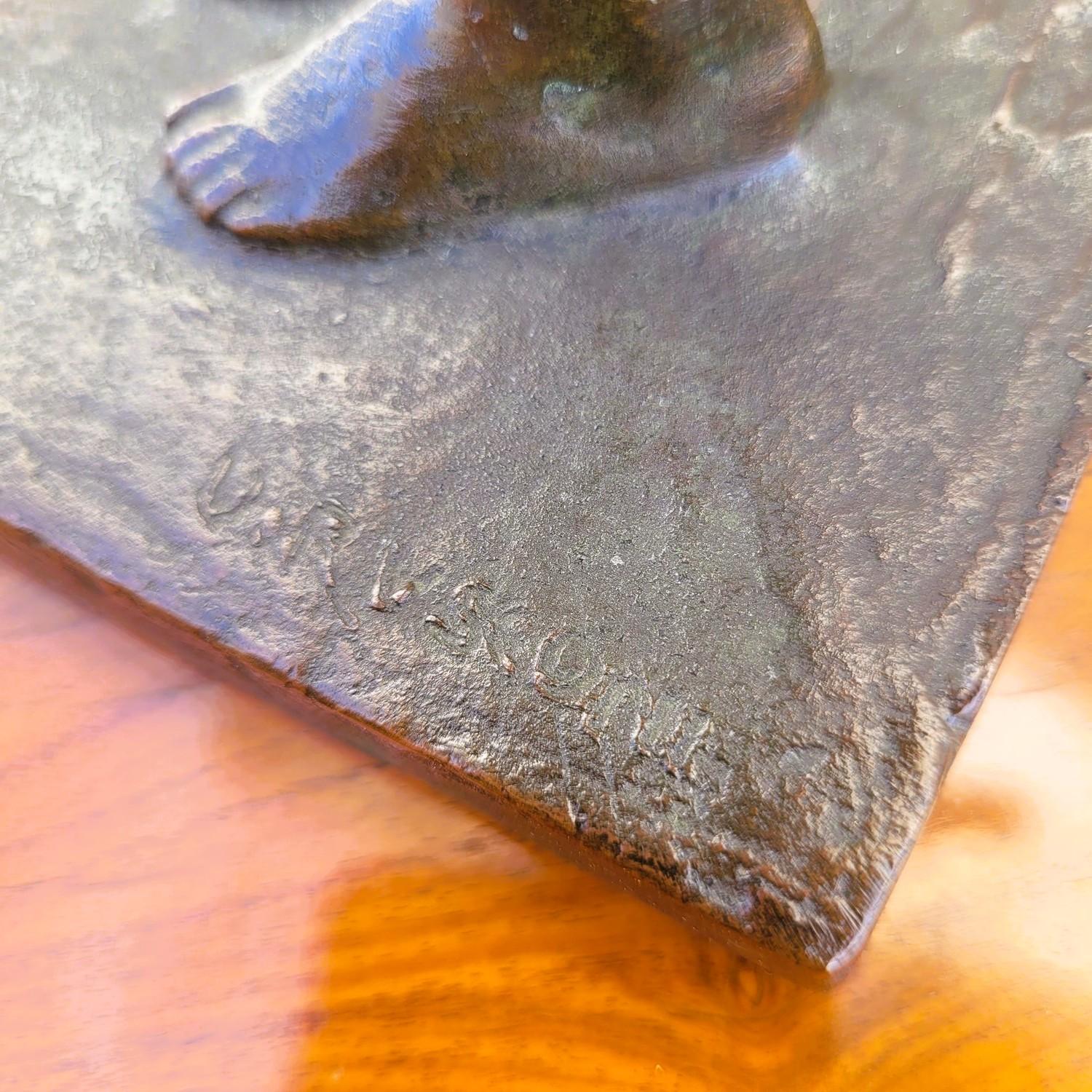 U Rusconi, Medusa, Signed Bronze, Late 19th Early 20th Century For Sale 6