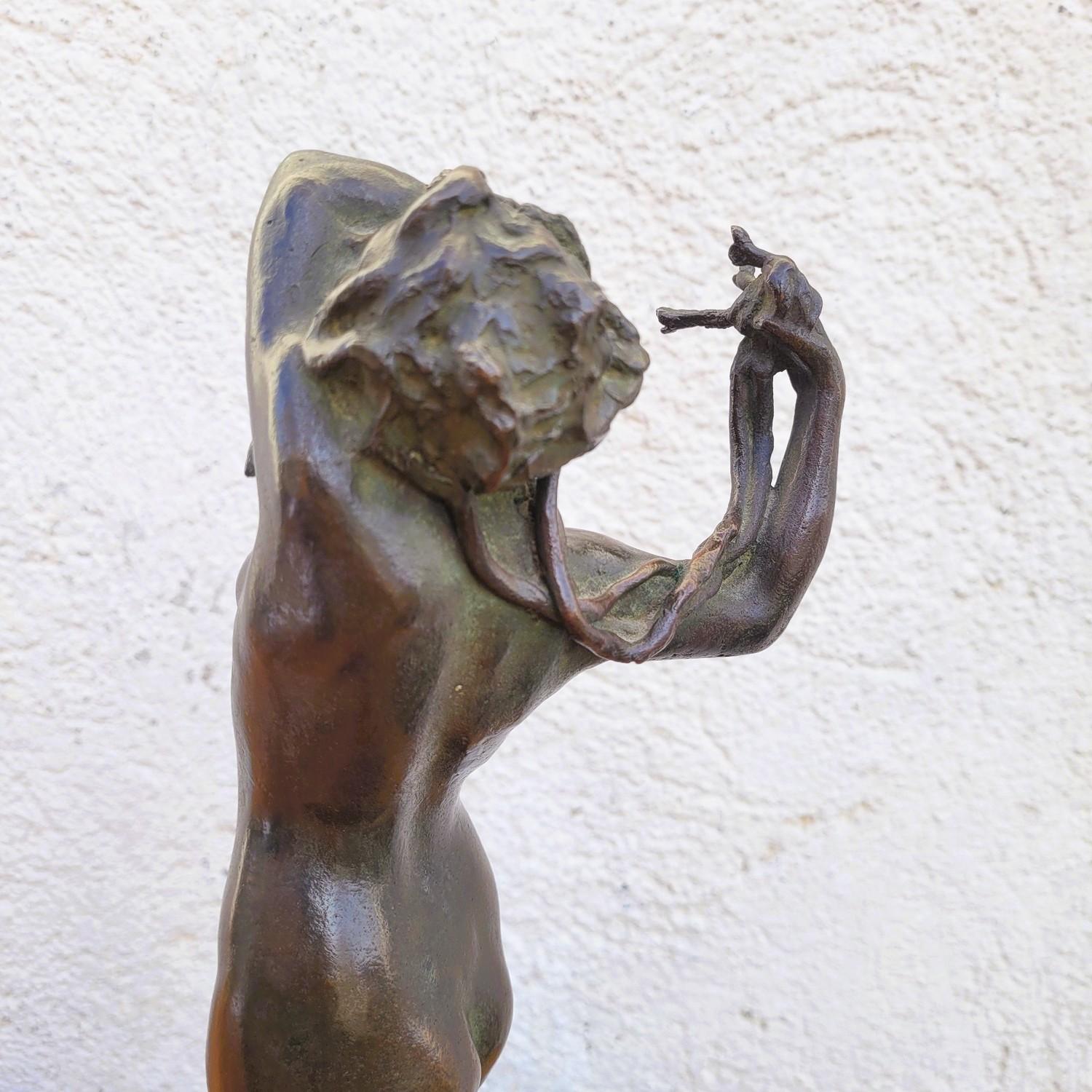 U Rusconi, Medusa, Signed Bronze, Late 19th Early 20th Century For Sale 8