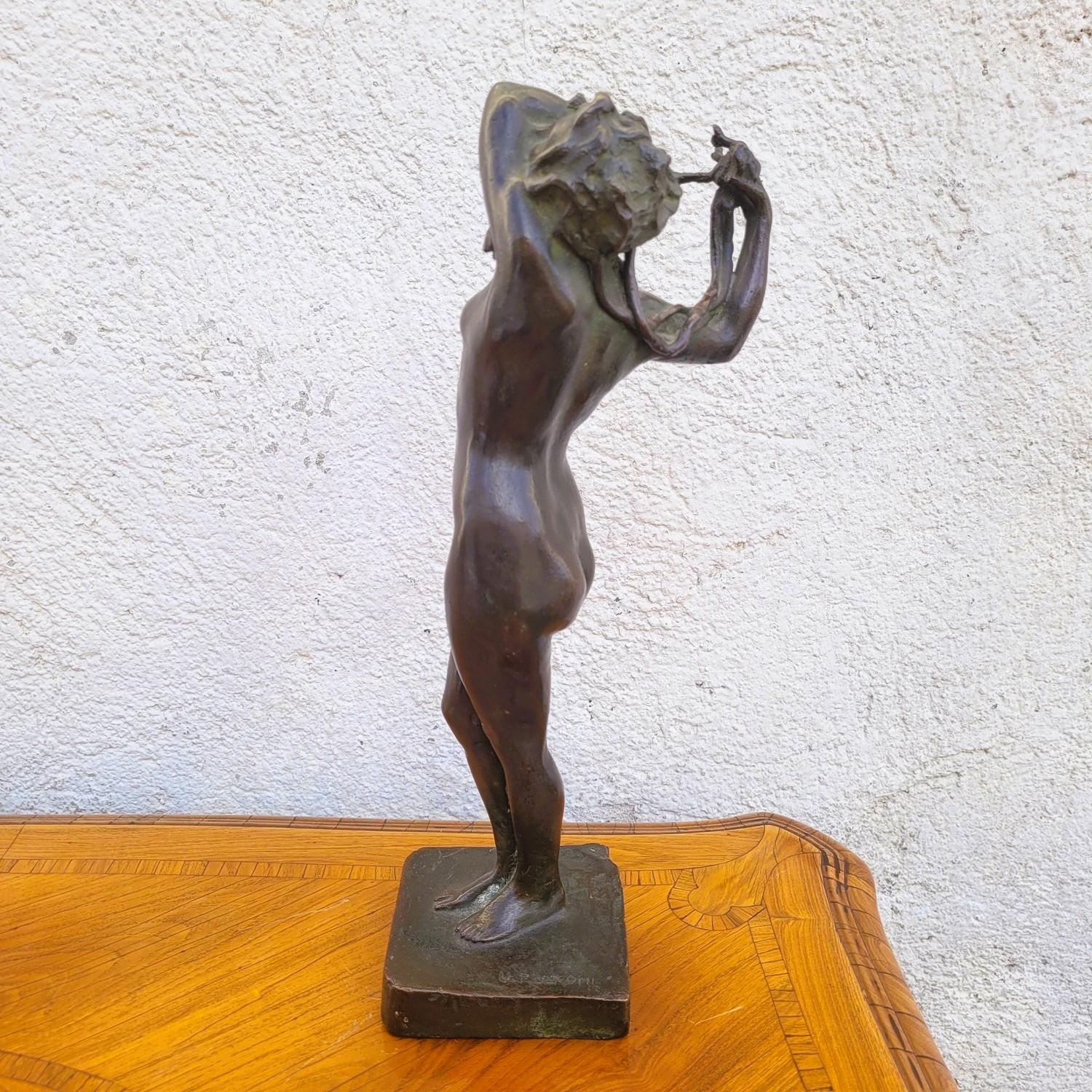 Italian U Rusconi, Medusa, Signed Bronze, Late 19th Early 20th Century For Sale