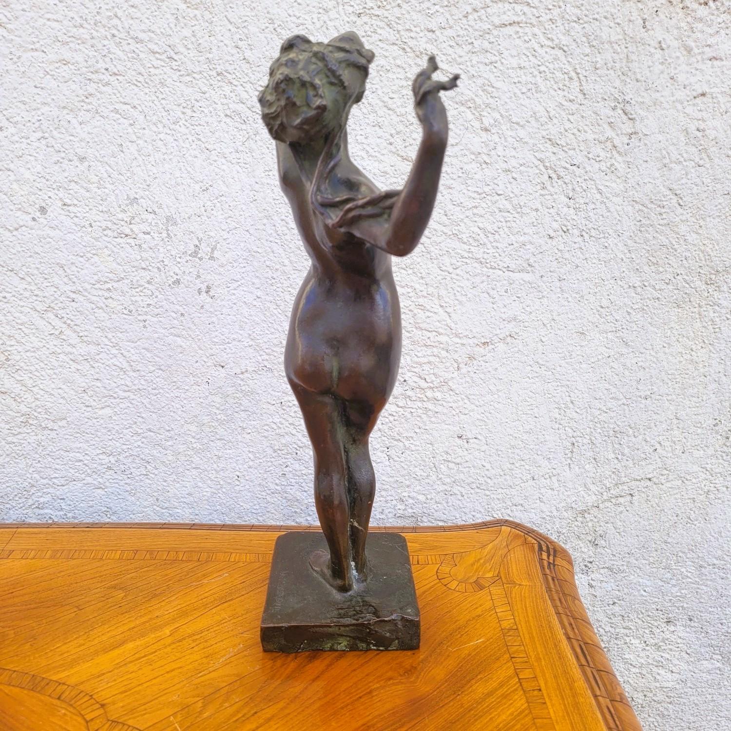 Cast U Rusconi, Medusa, Signed Bronze, Late 19th Early 20th Century For Sale