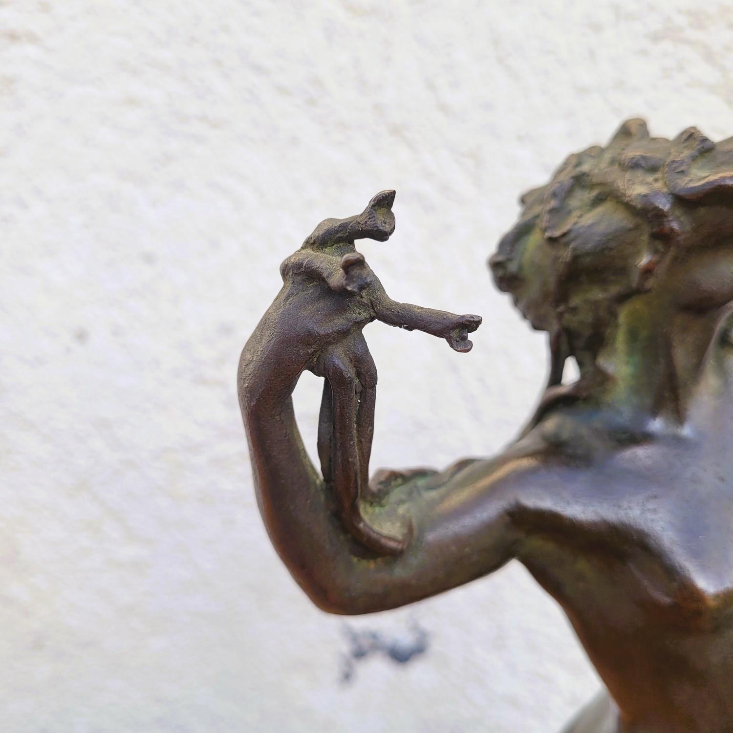 19th Century U Rusconi, Medusa, Signed Bronze, Late 19th Early 20th Century For Sale