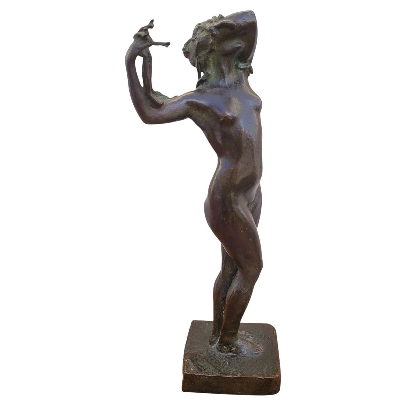 U Rusconi, Medusa, Signed Bronze, Late 19th Early 20th Century For Sale