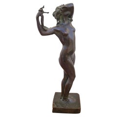 U Rusconi, Medusa, Signed Bronze, Late 19th Early 20th Century