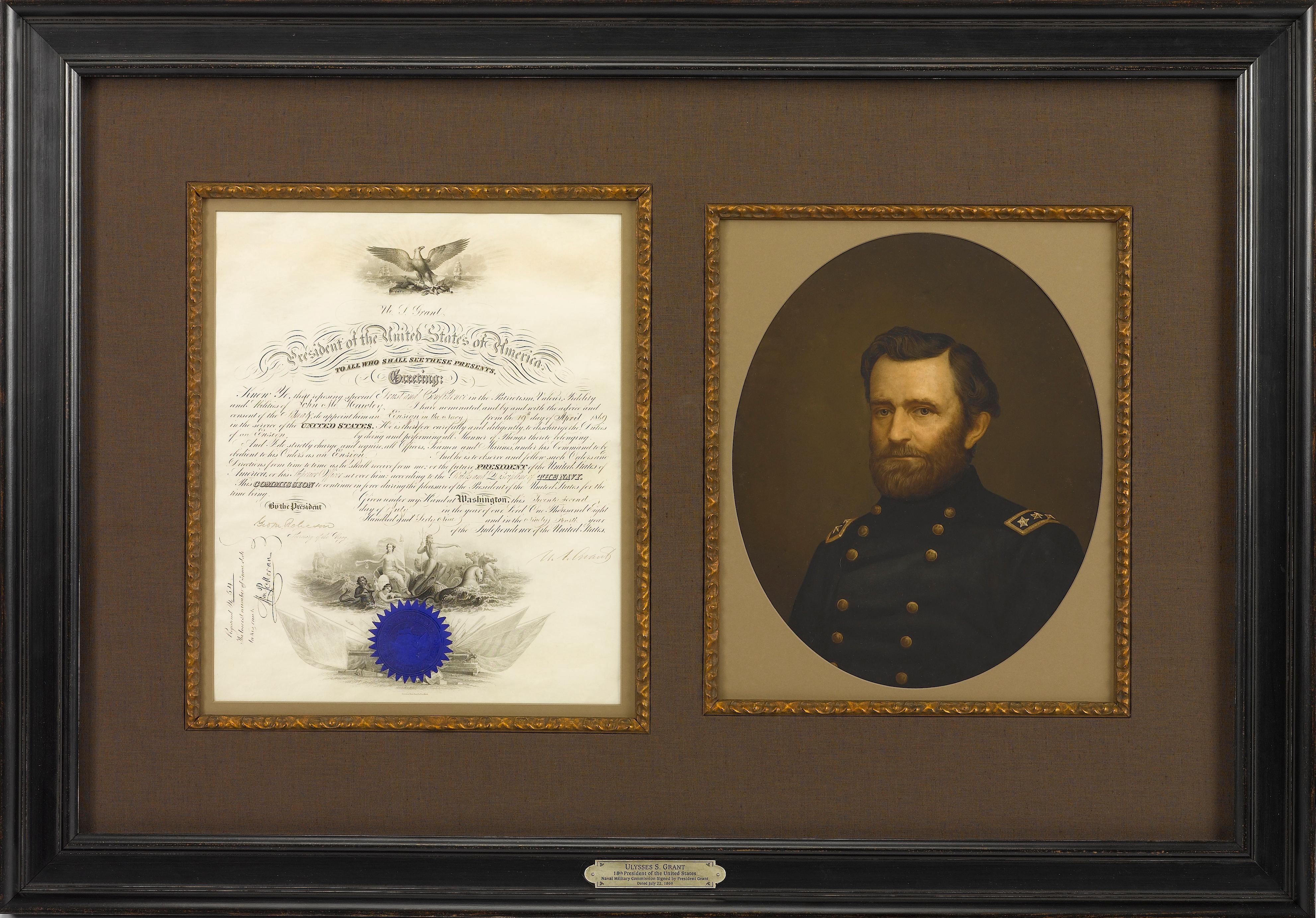U. S. Grant Presidential Appointment, Signed July 22, 1869 In Good Condition In Colorado Springs, CO