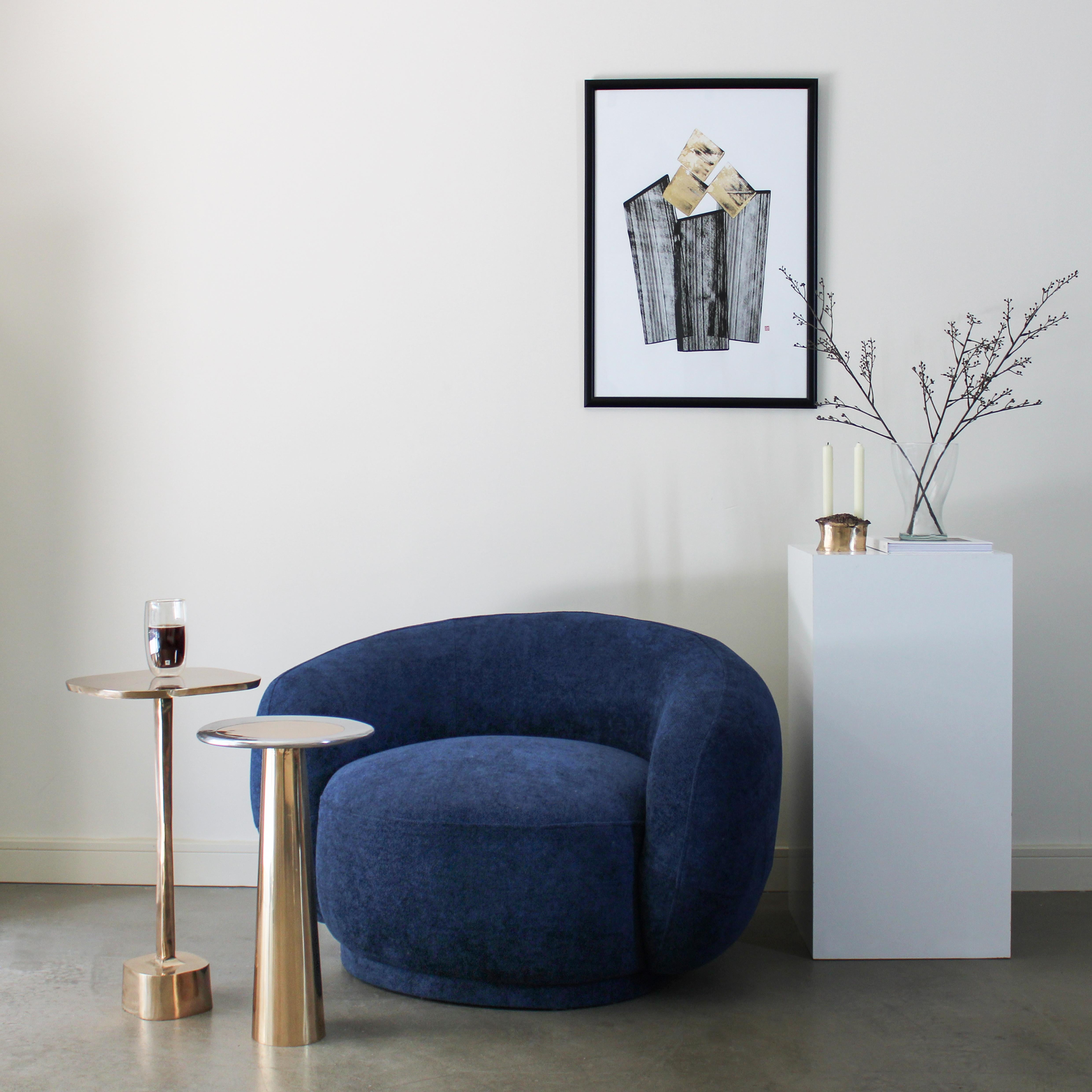 U Table/32 Polished Bronze Finish Cast Bronze Table by Studio Sunt 5