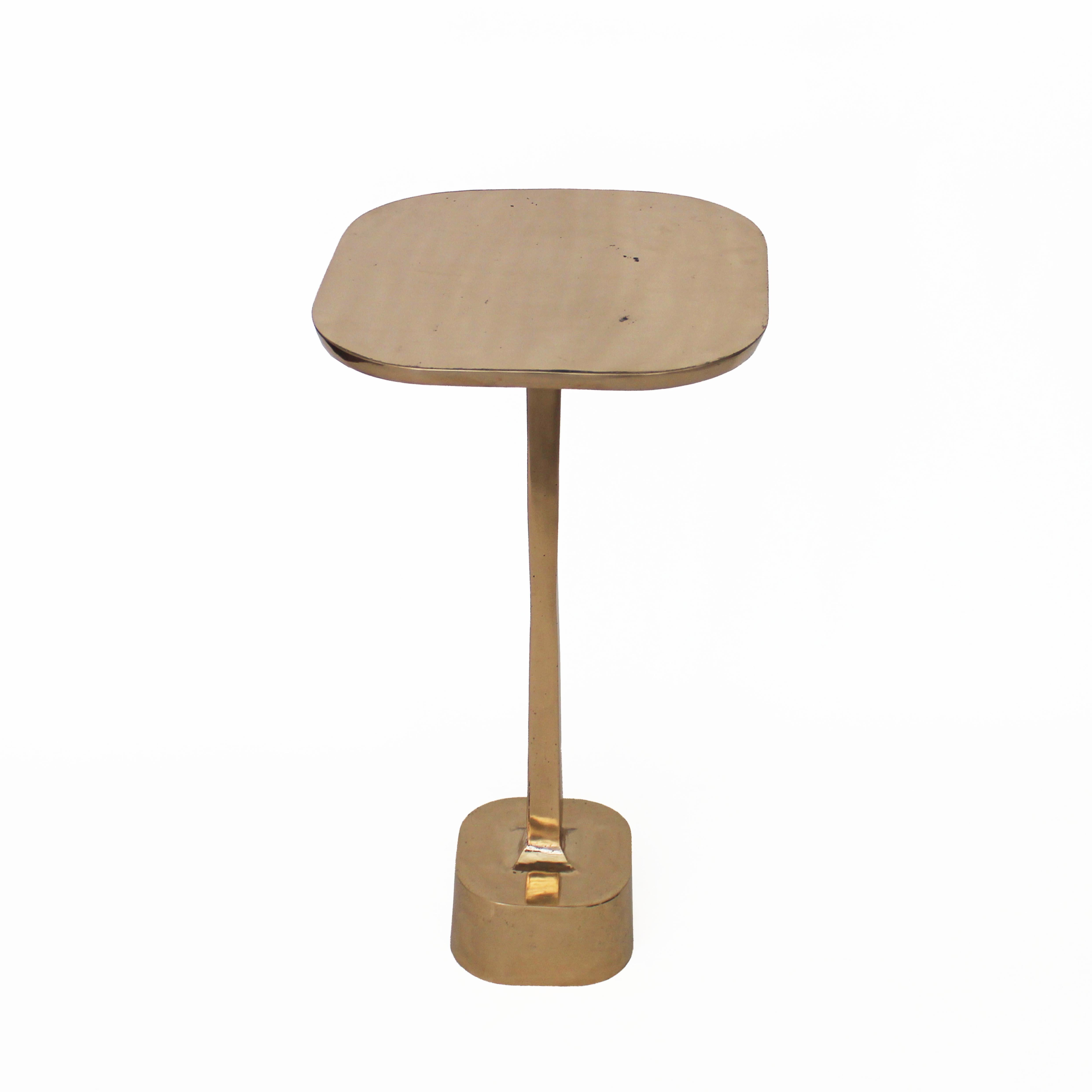 Modern U Table/32 Polished Bronze Finish Cast Bronze Table by Studio Sunt